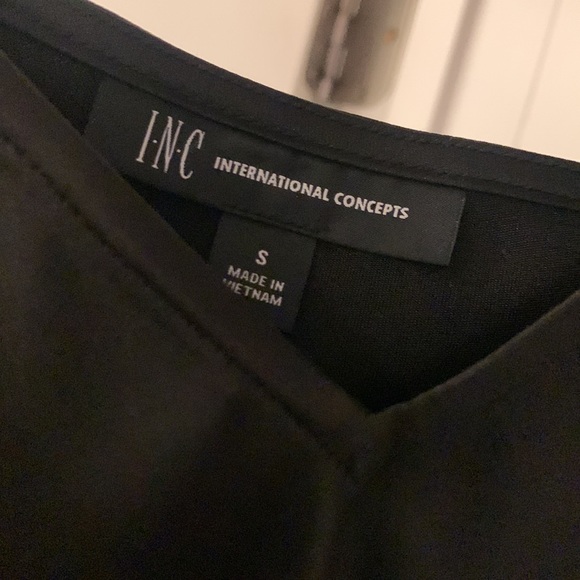 Brand new INC deep black dress size small SALE - Picture 3 of 8